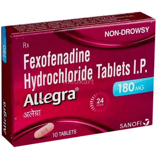allegra 180mg tablet 10's